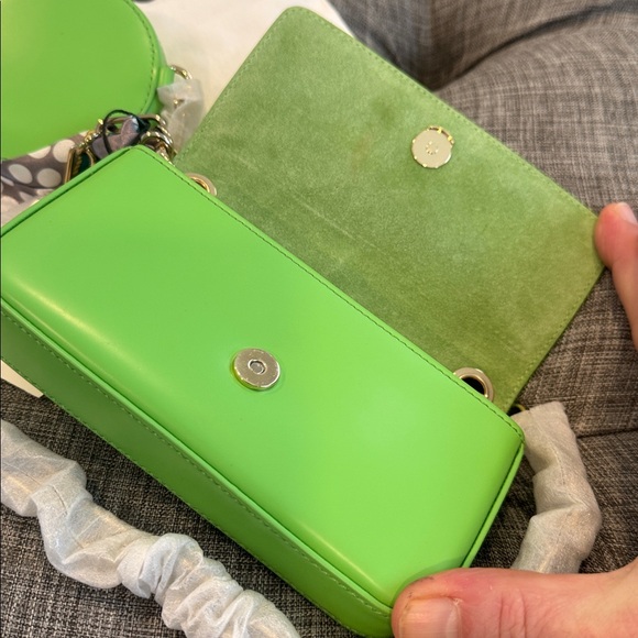 Sandro Bag Totemo Green Leather Shoulder Bag Set - Picture 12 of 17